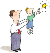 man_helps_boy_reach_for_literacy